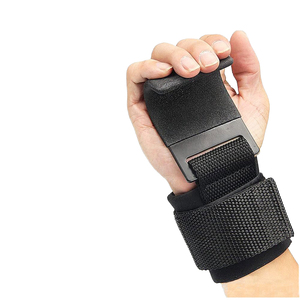 Sangles de soutien du poignet réglables en néoprène avec protection de la paume pour la musculation, l'entraînement en force, fermeture à boucle et crochets unisexe - Product Image 1
