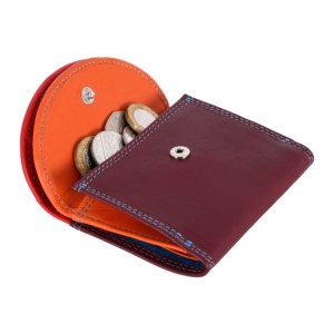 Premium Genuine Leather Unisex Long Trifold RFID Blocking Daily Use Multi Color Coin Purse Card Holder Classic <b>Stud</b> Closure - Product Image 4