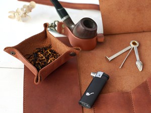 Étui de rangement pour pipe en cuir véritable personnalisé de qualité supérieure, vintage, pour voyage, organiseur de pipe à tabac PRB-0011 - Product Image 5