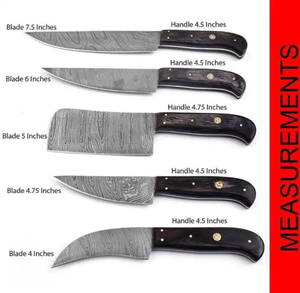 Juego de Cuchillos LEGACY BLADES de Damasco, Más Vendidos, con Mango de Madera, Forjados a Mano, Cuchillos de Cocina para Chef con Bolsa de Cuero Enrollable, Venta al Por Mayor - Product Image 3