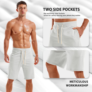 Pantalones Cortos Largos de Felpa de Algodón de Producción Rápida, Embalaje Personalizado, Exportador de Ropa Deportiva - Product Image 3