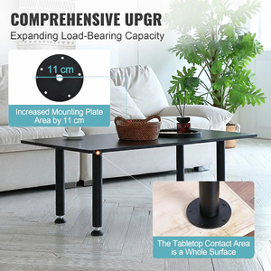 16" Metal Furniture Legs with Easy Installation 4pcs Metal Desk Legs Coffee <b>Table</b> Base DIY Furniture OEM Vietnam EDPTBL026 - Product Image 2