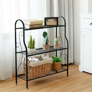 Supporto per Piante in Metallo a 3 Livelli con Decorazioni Intagliate - Product Image 2