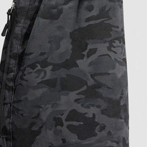 Pantalones Cortos Cargo de Lona para Hombre, Cintura Media, Cierre Elástico, Bolsillos de Secado Rápido, Estilo Casual, Largo Bermuda - Product Image 6