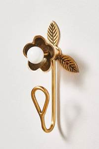 Modern <b>wall</b> accessory home decor accessory wooden <b>wall</b> peg brass <b>wall</b> peg utility hook space saving hook luxury hardware - Product Image 5