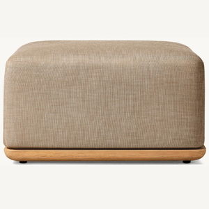 โซฟาออตโตมันไม้สักคุณภาพสูงสำหรับนั่งพักผ่อนภายในบ้านในสไตล์โมเดิร์นเรียบง่าย เหมาะสำหรับห้องนั่งเล่นในวิลล่า - Product Image 1