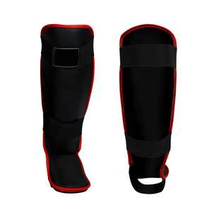 Protège-tibias de Muay Thai de qualité supérieure en cuir véritable – Prix de gros pour la sécurité sportive - Product Image 1