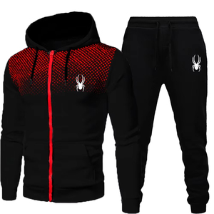 Survêtement d'hiver à capuche 100% coton avec impression numérique unie, service OEM disponible - Product Image 1