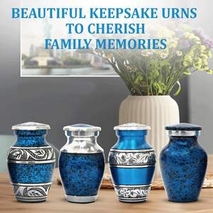 Mini urne commémorative gravée, petite urne commémorative, urne funéraire, urne souvenir, récipient pour cendres, urne décorative - Product Image 5