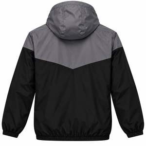 WINDBREAKER Soft Shell Hooded Blocked Waterproof <b>Jacket</b> with Badge & Embroidery Full Zip Outdoor Sport Coat - Product Image 2