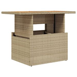 Tavolo da giardino Beige PE Rattan 39.4 all'aperto in X 21.7 in X 28.7 nel tavolo - Product Image 2