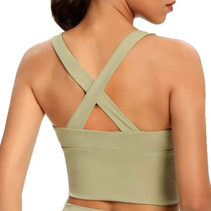Women's Zip Front Sports Bra High Impact Medium <b>Support</b> Fitness Activewear Seamless Gym <b>Crop</b> <b>Top</b> - Product Image 2