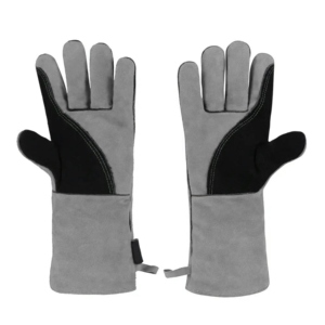 Gants de sécurité anti-vibration en cuir de vachette véritable et durable avec manchette de sécurité, résistants aux flammes et à la chaleur, protection pour le soudage - Product Image 4