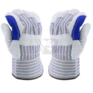 Comfortable Breathable Cow Split Leather Working <b>Glove</b> Welding <b>Gloves</b> Heat Resistance Anti Static - Product Image 5