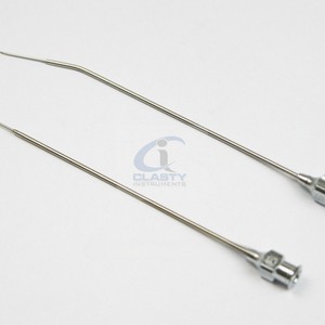 Aiguille à tonsils droite et à pointe courbée, instrument chirurgical ORL en acier inoxydable, outil médical orthopédique laryngéen réutilisable - Product Image 4