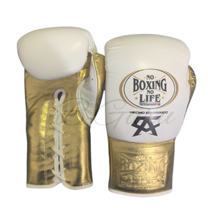Guantes de Boxeo Blancos y Dorados de Primera Calidad, Equipo de Entrenamiento y Combate Duradero - Product Image 2