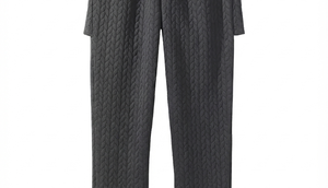 Pantalones de pijama de algodón acolchado gris oscuro para mujer, cintura elástica, longitud completa, ropa informal de invierno, pantalón para hombre - Product Image 5