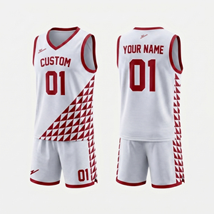 Ensemble de maillots de basket-ball personnalisés, noir et orange, imprimé géométrique, col en V, sans manches, unisexe, adulte, maille respirante, sublimé, personnalisé - Product Image 4