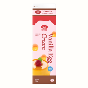 Bulk Sale Massive High Quality Non Dairy Cream Vanilla Egg Creamer Uncooked Egg Cream 1KG Bakery Using HALAL OEM/ODM <b>Hot</b> Price - Product Image 1