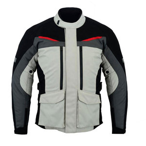 Blouson en cuir pour moto pour homme, respirant, manches longues, hiver, Cordura, blouson de course pour motard - Product Image 1