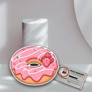 Paleta Magnética de Pestañas con Diseño de Donut de Fresa, Linda Paleta de Extensión de Pestañas para el Verano, para Artistas de Pestañas, Acrílico Personalizado Ecológico - Product Image 1