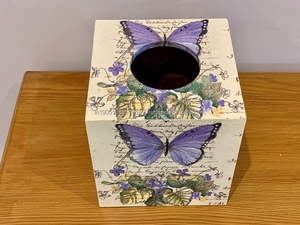 กล่องกระดาษทิชชู MDF แบบกำหนดเองสำหรับวางบนโต๊ะตกแต่งบ้านสวน - Product Image 3