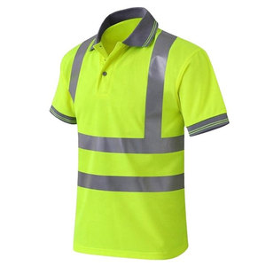 Camisa de Trabajo de Manga Corta Reflectante ANSI Clase 2, Impermeable, con Tela que Absorbe la Humedad, con Logotipo, para Actividades al Aire Libre en Sitios de Trabajo - Product Image 1