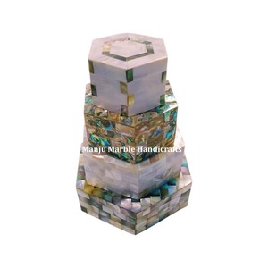 Nouveau meilleur produit d'arrivée fait à la main boîtes en MDF nacre avec forme rectangulaire polie à la main pour article de cadeau de bijoux - Product Image 4