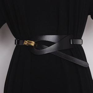 Women Real Leather Belt Fashion Cowhide Leather Belts Personality Match <b>Dress</b> Genuine Leather Waist Belts - Product Image 3