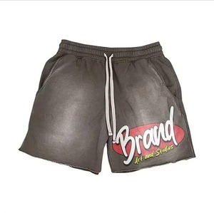 Conjunto de 2 piezas de algodón 100% orgánico, hecho a medida, de secado rápido, con efecto descolorido por el sol, con estampado serigrafiado, para hombre. - Product Image 5