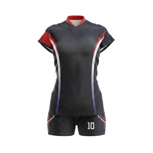 Custom Plus Size Unisex Sublimation Volleyball Uniforms with Front Printed Design 100% Polyester Best Quality Available - Product Image 2