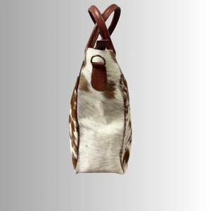 Bolso Tote de Cuero Genuino con Pelo de Vaca al por Mayor, Bolso de Hombro Vintage de Gran Capacidad, Bolso de Mano Ligero - Product Image 2