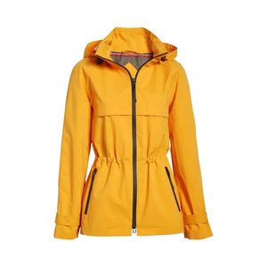 แจ็คเก็ตกันลมกันน้ำมีฮู้ดสำหรับผู้หญิง, เสื้อโค้ทกันหนาวระบายอากาศได้ดีประดับด้วยไข่มุก - Product Image 5