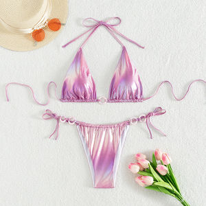 Conjunto de Bikini de Talla Regular, Estilo Sexy, Ropa de Playa, Fabricante Mayorista, Precio Razonable, Conjunto de Bikini con Sujetador y Braguita para Mujer - Product Image 1