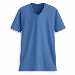 Camiseta de Cuello Redondo para Hombre, Color Sólido, Manga Corta, Corte Regular, Tejido de Punto, Informal, Ligera, con Logotipo Frontal - Product Image 3
