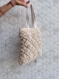 มาใหม่ล่าสุดฤดูร้อนชายหาดฟางกระเป๋าโบฮีเมียนโครเชต์Tote Handmadeผู้หญิงไหล่กระเป๋าหญ้าทะเลกระเป๋าสแควร์ - Product Image 2