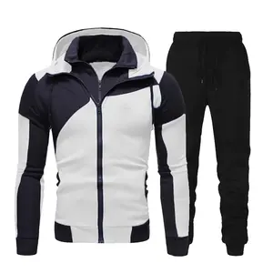 Ensemble de survêtements pour hommes avec logo personnalisé, en molleton léger et respirant, pour le sport, l'entraînement et la salle de sport - Product Image 1