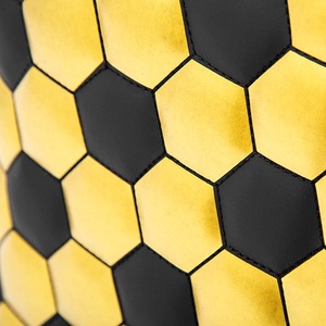 Sac à dos unisexe en PU à motif géométrique hexagonal, résistant à l'eau, avec fermeture éclair, sac à dos de jour - Product Image 5