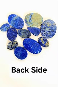 Lot de 100 grammes de cabochons en lapis-lazuli naturel, 9 à 11 pièces, pierres mélangées pour grossistes, détaillants, revendeurs, bijoutiers, fabricants - Product Image 3
