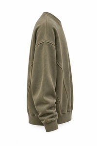 Sweat-shirt à col rond personnalisé pour homme, coupe ample, décontracté, tricoté, 100 % coton, motif lettres, idéal pour l'automne - Product Image 3