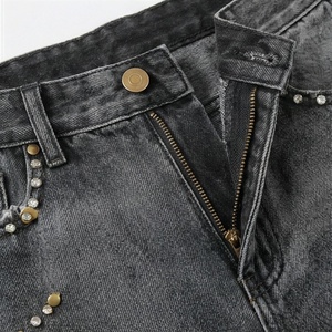 Pantalones Vaqueros Cortos de Cintura Alta para Mujer, a la Moda, Rotos, Casuales, de Verano, para Uso en Exteriores, Color Personalizado - Product Image 4