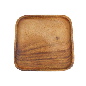 Assiette de chargement en bois à vaisselle ustensiles de cuisine utilisation pour les aliments avec assiette de service à domicile décoration d'assiette à dîner écologique - Product Image 2