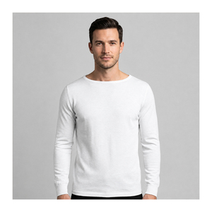 Premium Slim Fit Men's Short Sleeve O-Neck 100% Cotton Canvas Breathable Casual T-Shirt Export Quality Custom OEM Wholesale - Product Image 1