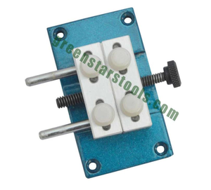Soporte de aluminio para caja de reloj, herramienta de reparación para relojeros, equipo rectangular de metal para engastar joyas - Product Image 1