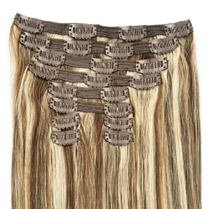 ผมแท้แบบ Remy Weft 100% ตรงสีบลอนด์ไฮไลท์  ลอนธรรมชาติ  สามารถปรับแต่งได้ - Product Image 3
