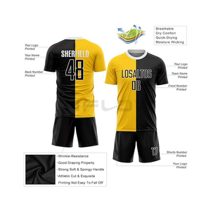 Venta Directa al por Mayor de Uniformes de Fútbol Personalizados con Logotipo Impreso en la Parte Delantera, para Clubes, Invierno y Verano - Product Image 3