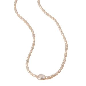 Elegante Collar de Perlas de Agua Dulce Estilo Barroco, Textura Vintage, Cadena de Clavícula Artística Versátil para Cualquier Ocasión - Product Image 5