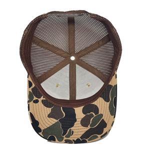 6 Panel Camouflage Trucker <b>Cap</b> Mesh Fabric Adjustable Unisex Outdoor Casual <b>Hat</b> Spring Summer Adult Size 58-60CM - Product Image 6