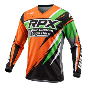 Jersey de Ciclismo Personalizable para Motocross, Resistente al Viento, de Manga Larga, Secado Rápido, Transpirable, Anti-UV, de Poliéster - Product Image 4