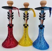 Vente en gros de narguilé Shisha ensemble de narguilé à tuyau unique de taille moyenne